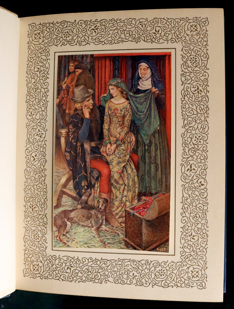 1911 First Edition Illustrated by Pre-Raphaelite Eleanor Fortescue Brickdale - Legend of King Arthur - Idylls of the King.