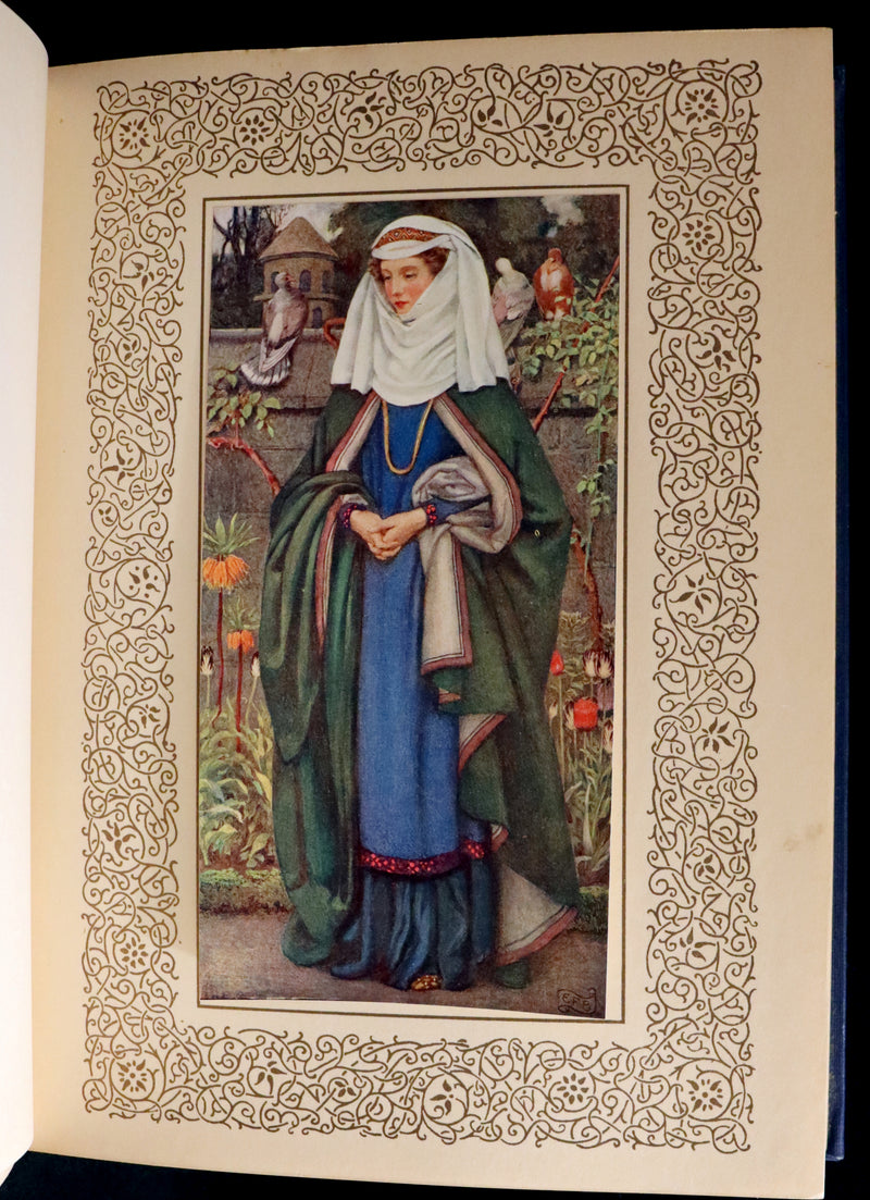 1911 First Edition Illustrated by Pre-Raphaelite Eleanor Fortescue Brickdale - Legend of King Arthur - Idylls of the King.