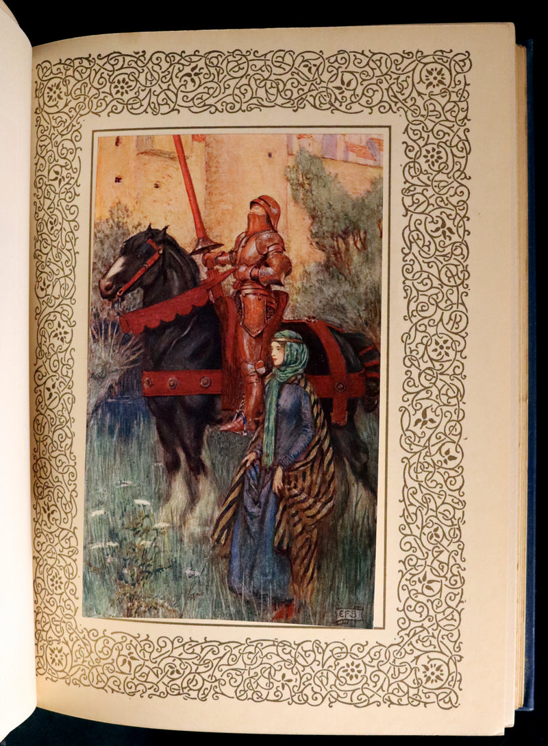 1911 First Edition Illustrated by Pre-Raphaelite Eleanor Fortescue Brickdale - Legend of King Arthur - Idylls of the King.