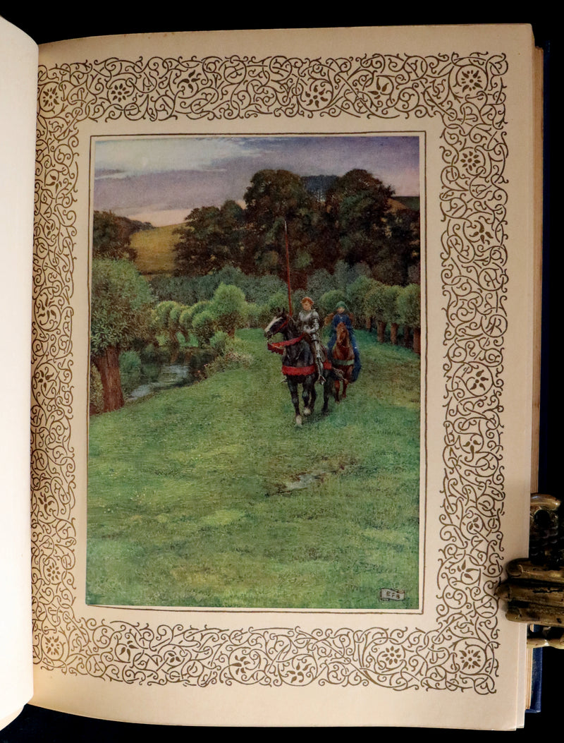1911 First Edition Illustrated by Pre-Raphaelite Eleanor Fortescue Brickdale - Legend of King Arthur - Idylls of the King.