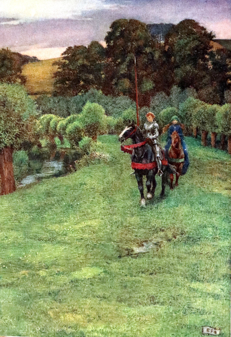 1911 First Edition Illustrated by Pre-Raphaelite Eleanor Fortescue Brickdale - Legend of King Arthur - Idylls of the King.