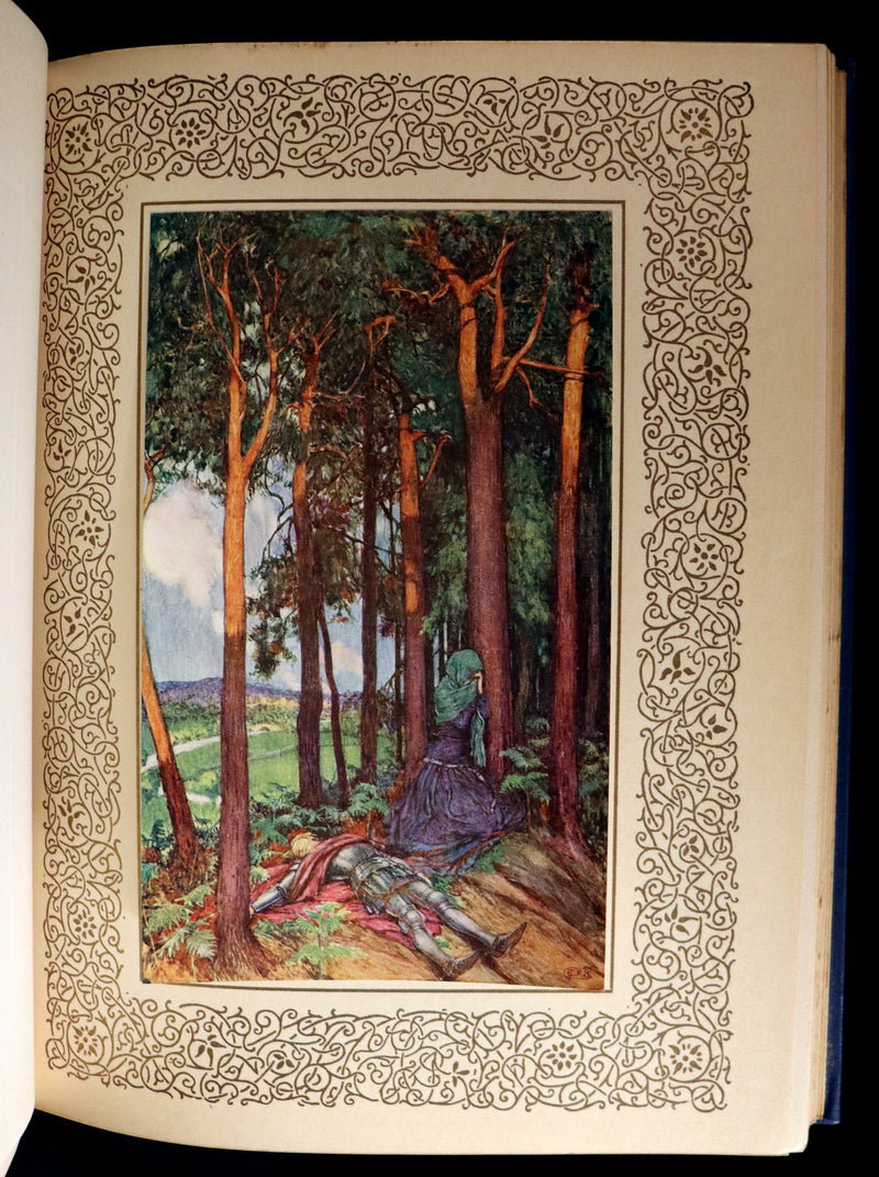 1911 First Edition Illustrated by Pre-Raphaelite Eleanor Fortescue Brickdale - Legend of King Arthur - Idylls of the King.