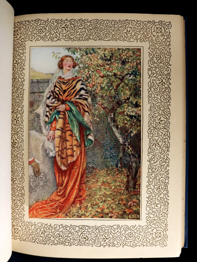 1911 First Edition Illustrated by Pre-Raphaelite Eleanor Fortescue Brickdale - Legend of King Arthur - Idylls of the King.
