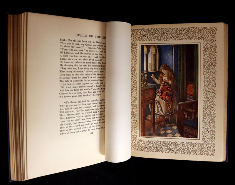 1911 First Edition Illustrated by Pre-Raphaelite Eleanor Fortescue Brickdale - Legend of King Arthur - Idylls of the King.
