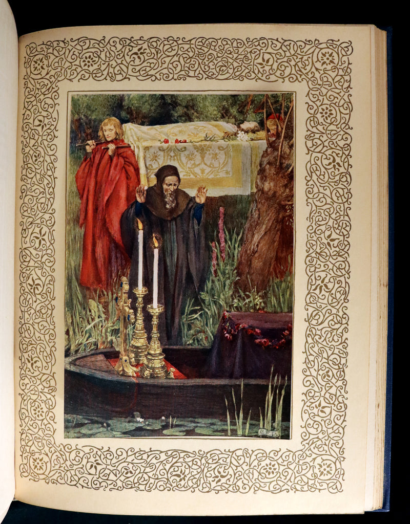 1911 First Edition Illustrated by Pre-Raphaelite Eleanor Fortescue Brickdale - Legend of King Arthur - Idylls of the King.
