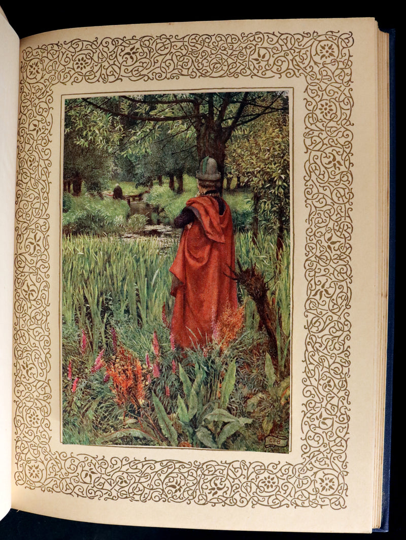 1911 First Edition Illustrated by Pre-Raphaelite Eleanor Fortescue Brickdale - Legend of King Arthur - Idylls of the King.