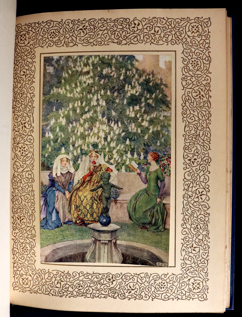 1911 First Edition Illustrated by Pre-Raphaelite Eleanor Fortescue Brickdale - Legend of King Arthur - Idylls of the King.