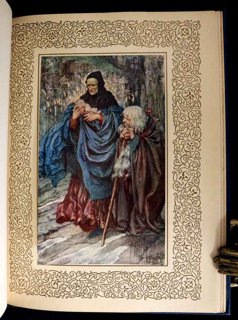 1911 First Edition Illustrated by Pre-Raphaelite Eleanor Fortescue Brickdale - Legend of King Arthur - Idylls of the King.