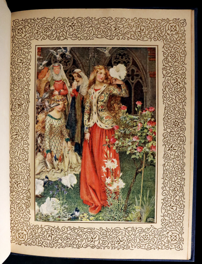 1911 First Edition Illustrated by Pre-Raphaelite Eleanor Fortescue Brickdale - Legend of King Arthur - Idylls of the King.