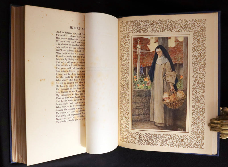 1911 First Edition Illustrated by Pre-Raphaelite Eleanor Fortescue Brickdale - Legend of King Arthur - Idylls of the King.