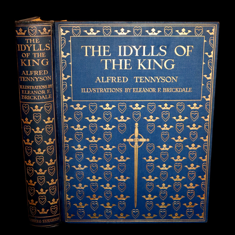1911 First Edition Illustrated by Pre-Raphaelite Eleanor Fortescue Brickdale - Legend of King Arthur - Idylls of the King.