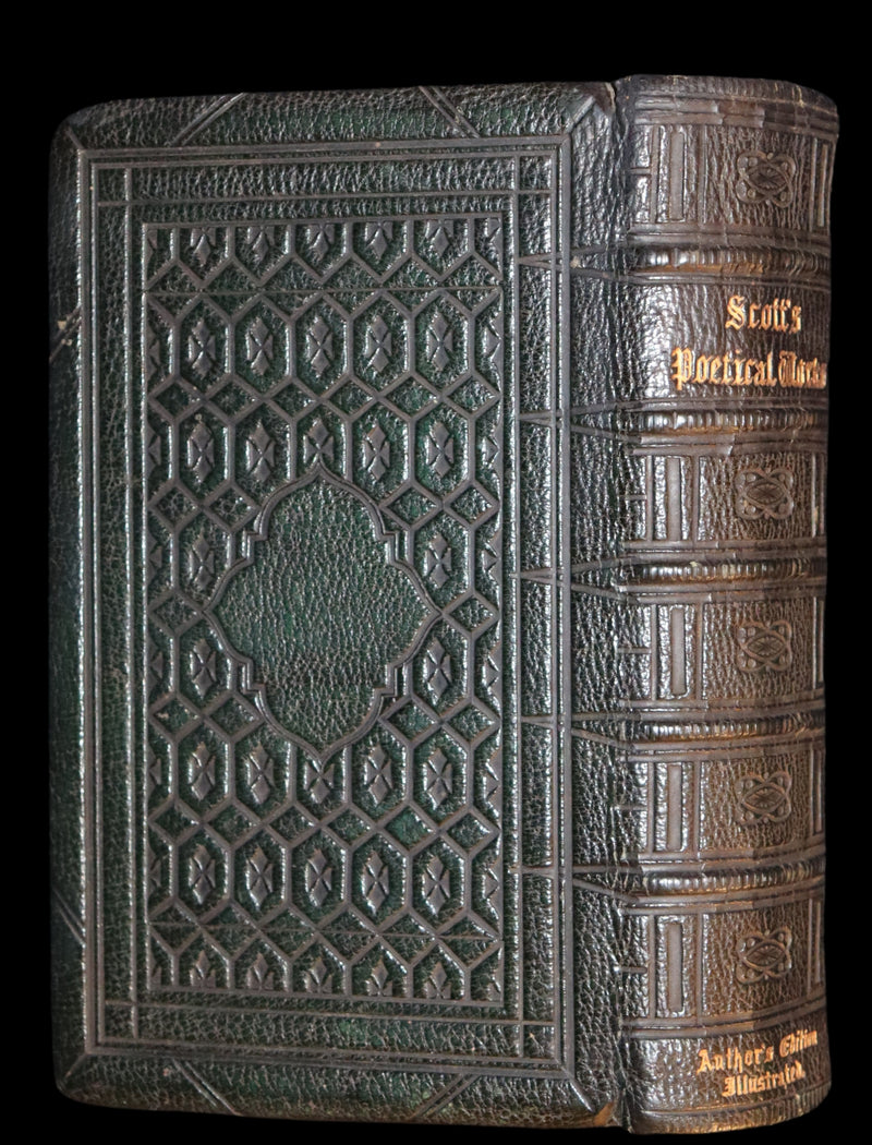 1860 Rare Book ~ The Poetical Works of Sir Walter Scott. Lady of the Lake. Illustrated.