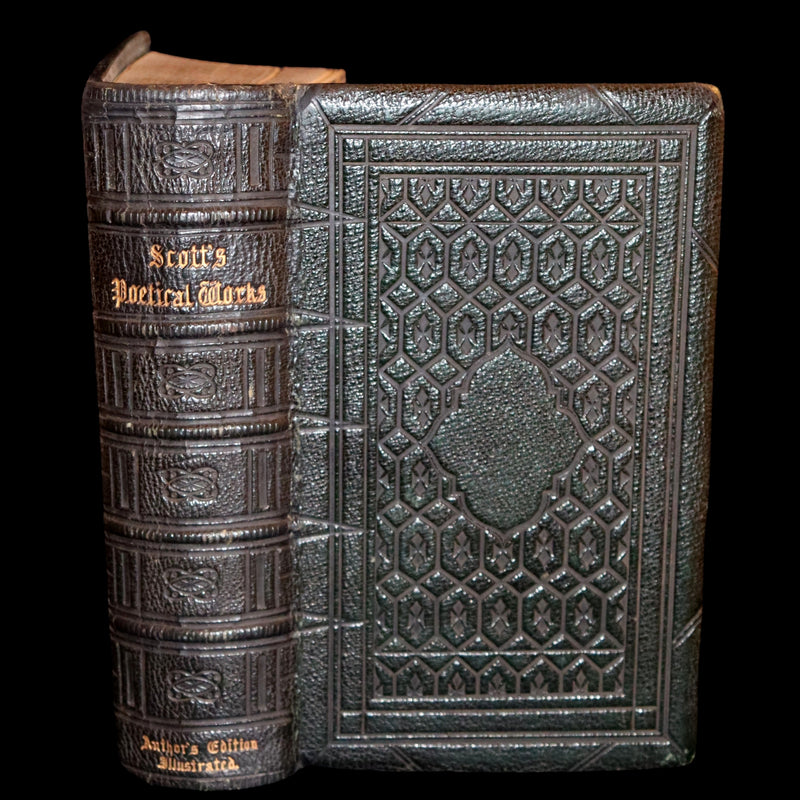 1860 Rare Book ~ The Poetical Works of Sir Walter Scott. Lady of the Lake. Illustrated.
