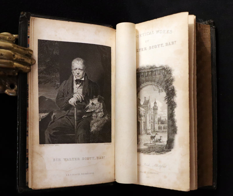 1860 Rare Book ~ The Poetical Works of Sir Walter Scott. Lady of the Lake. Illustrated.