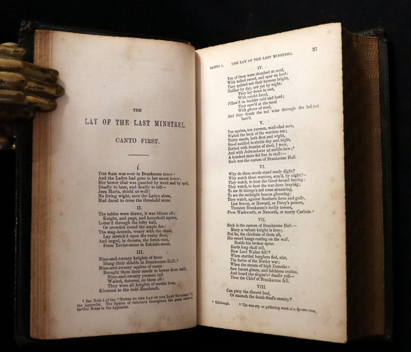 1860 Rare Book ~ The Poetical Works of Sir Walter Scott. Lady of the Lake. Illustrated.