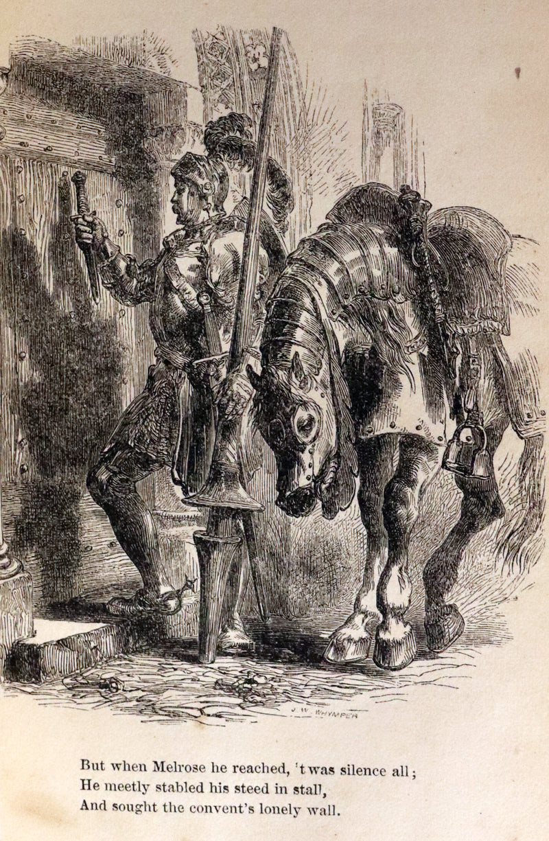 1860 Rare Book ~ The Poetical Works of Sir Walter Scott. Lady of the Lake. Illustrated.