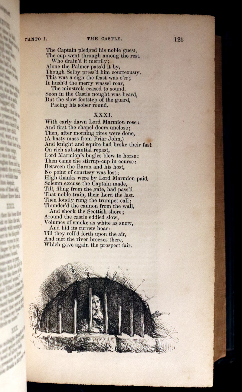 1860 Rare Book ~ The Poetical Works of Sir Walter Scott. Lady of the Lake. Illustrated.