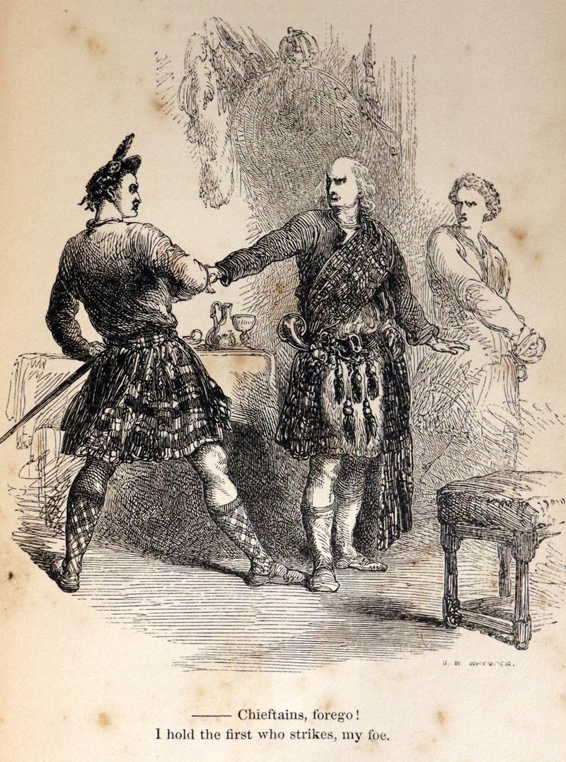 1860 Rare Book ~ The Poetical Works of Sir Walter Scott. Lady of the Lake. Illustrated.