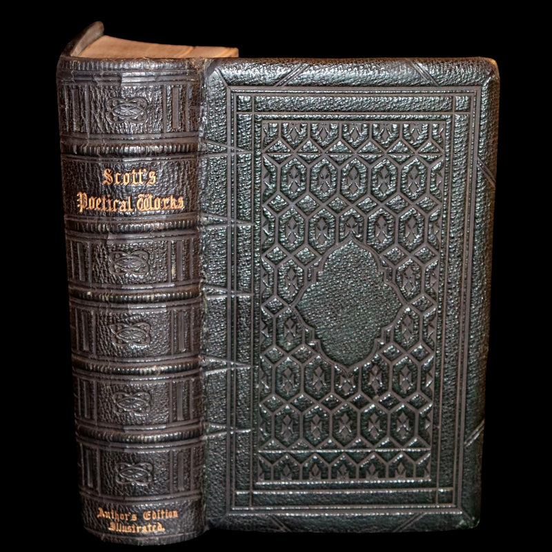 1860 Rare Book ~ The Poetical Works of Sir Walter Scott. Lady of the Lake. Illustrated.