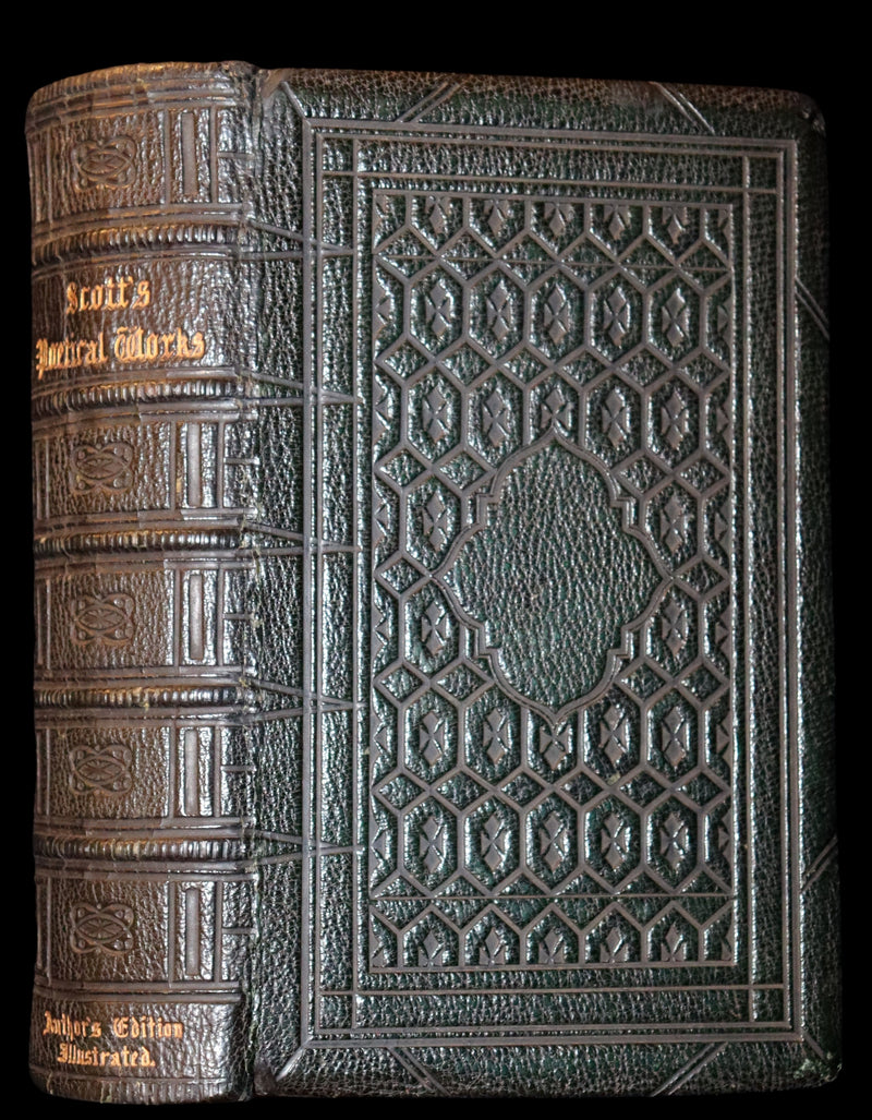 1860 Rare Book ~ The Poetical Works of Sir Walter Scott. Lady of the Lake. Illustrated.