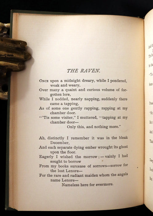 1895 Rare Book - The Raven and other POEMS by Edgar Allan POE. Illustrated.