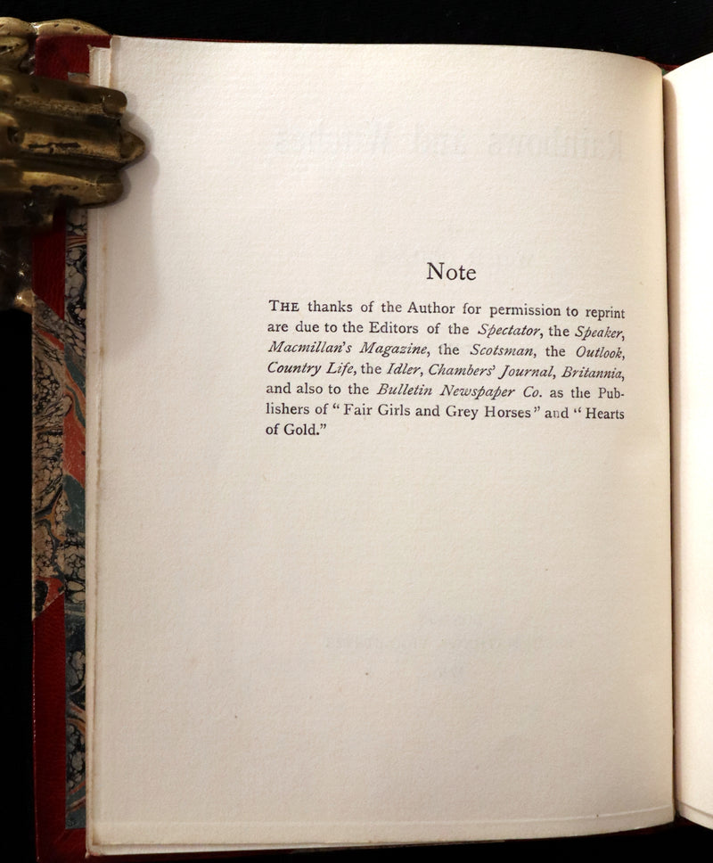 1907 Scarce First Edition bound by Ramage - RAINBOWS and WITCHES, fantastical poems by William Henry Ogilvie.