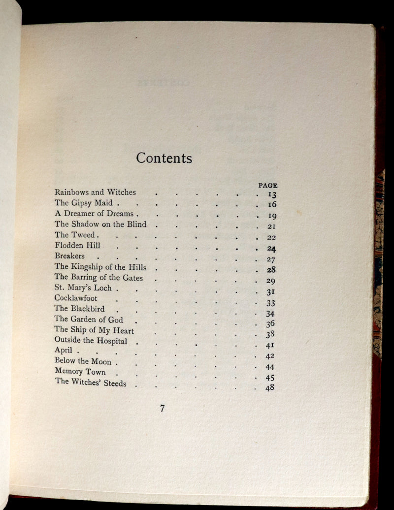 1907 Scarce First Edition bound by Ramage - RAINBOWS and WITCHES, fantastical poems by William Henry Ogilvie.