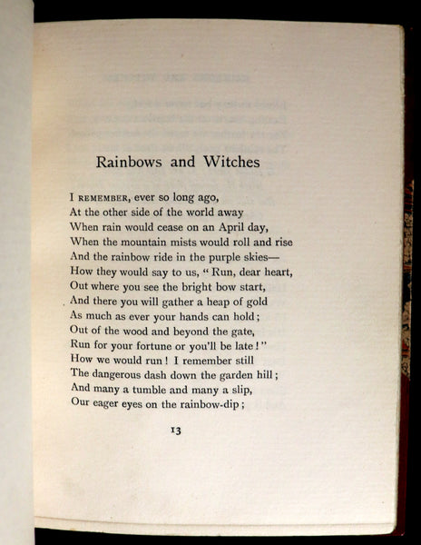 1907 Scarce First Edition bound by Ramage - RAINBOWS and WITCHES, fantastical poems by William Henry Ogilvie.