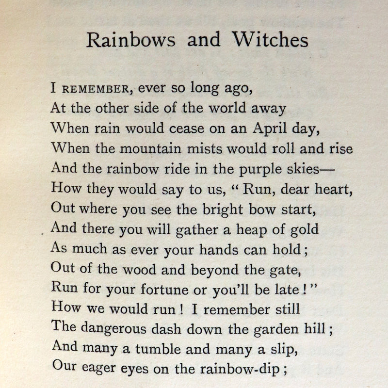 1907 Scarce First Edition bound by Ramage - RAINBOWS and WITCHES, fantastical poems by William Henry Ogilvie.