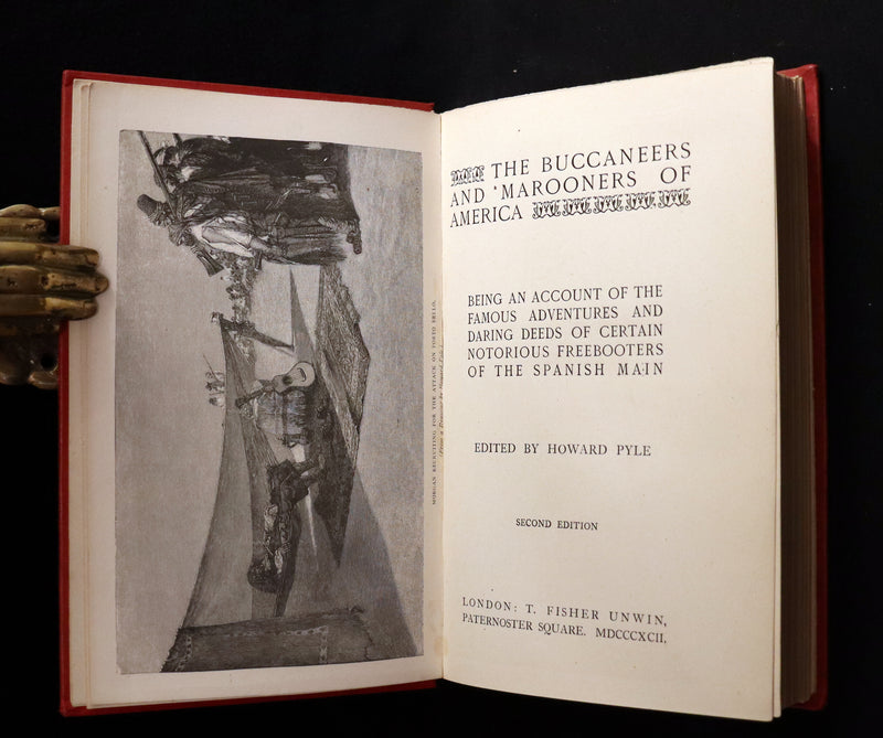1892 Scarce Book - Pirates -The Buccaneers And Marooners Of America by Howard Pyle.