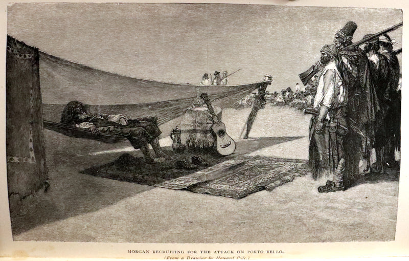 1892 Scarce Book - Pirates -The Buccaneers And Marooners Of America by Howard Pyle.