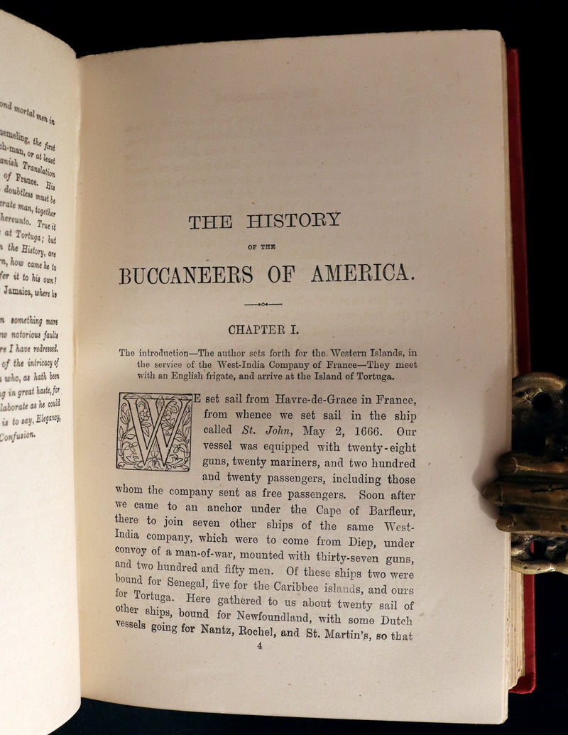 1892 Scarce Book - Pirates -The Buccaneers And Marooners Of America by Howard Pyle.