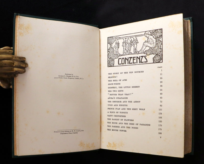 1910 Rare 1st Edition - Folk Tales from Many Lands by Lilian Gask illustrated by Willy Pogany.