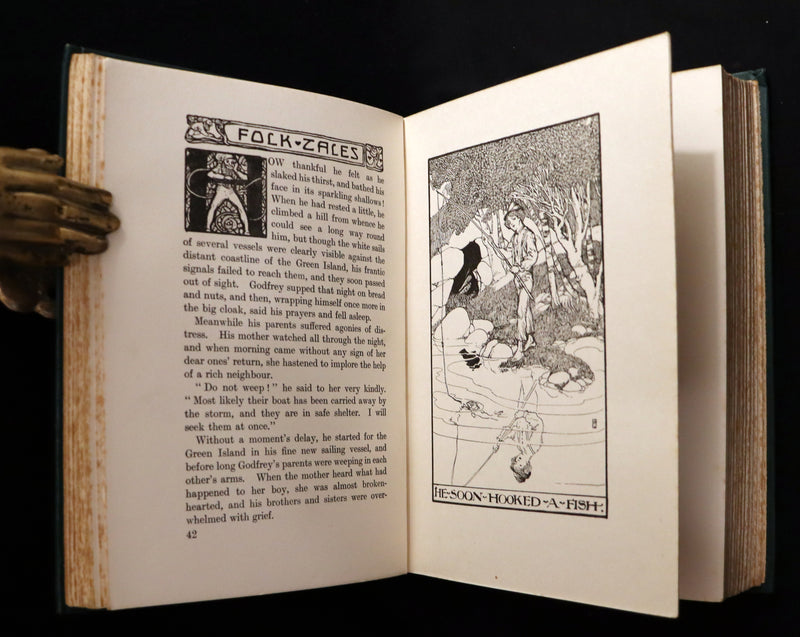 1910 Rare 1st Edition - Folk Tales from Many Lands by Lilian Gask illustrated by Willy Pogany.