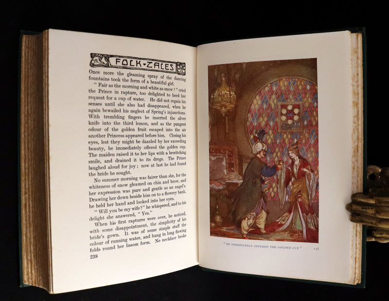 1910 Rare 1st Edition - Folk Tales from Many Lands by Lilian Gask illustrated by Willy Pogany.