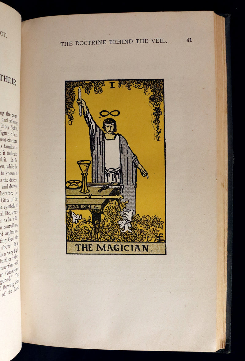 1918 Scarce Color Edition - The Illustrated KEY to the TAROT, The Veil of Divination by de Laurence.