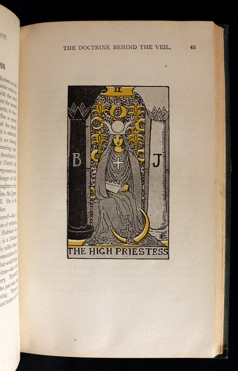 1918 Scarce Color Edition - The Illustrated KEY to the TAROT, The Veil of Divination by de Laurence.