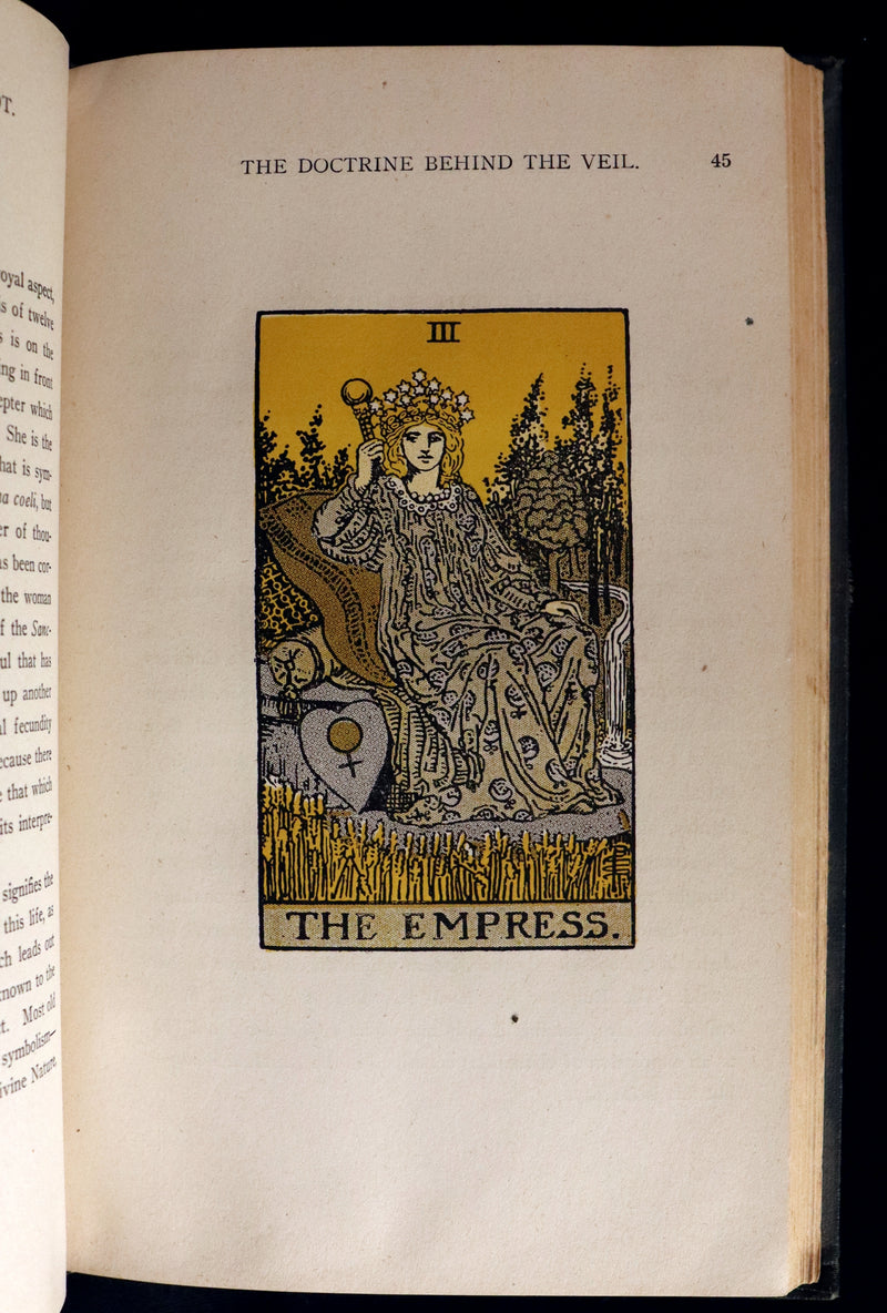 1918 Scarce Color Edition - The Illustrated KEY to the TAROT, The Veil of Divination by de Laurence.