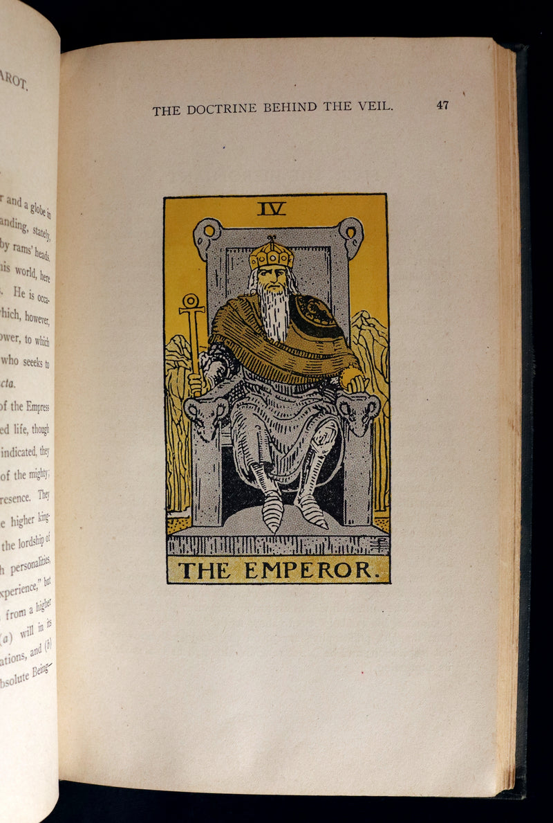 1918 Scarce Color Edition - The Illustrated KEY to the TAROT, The Veil of Divination by de Laurence.