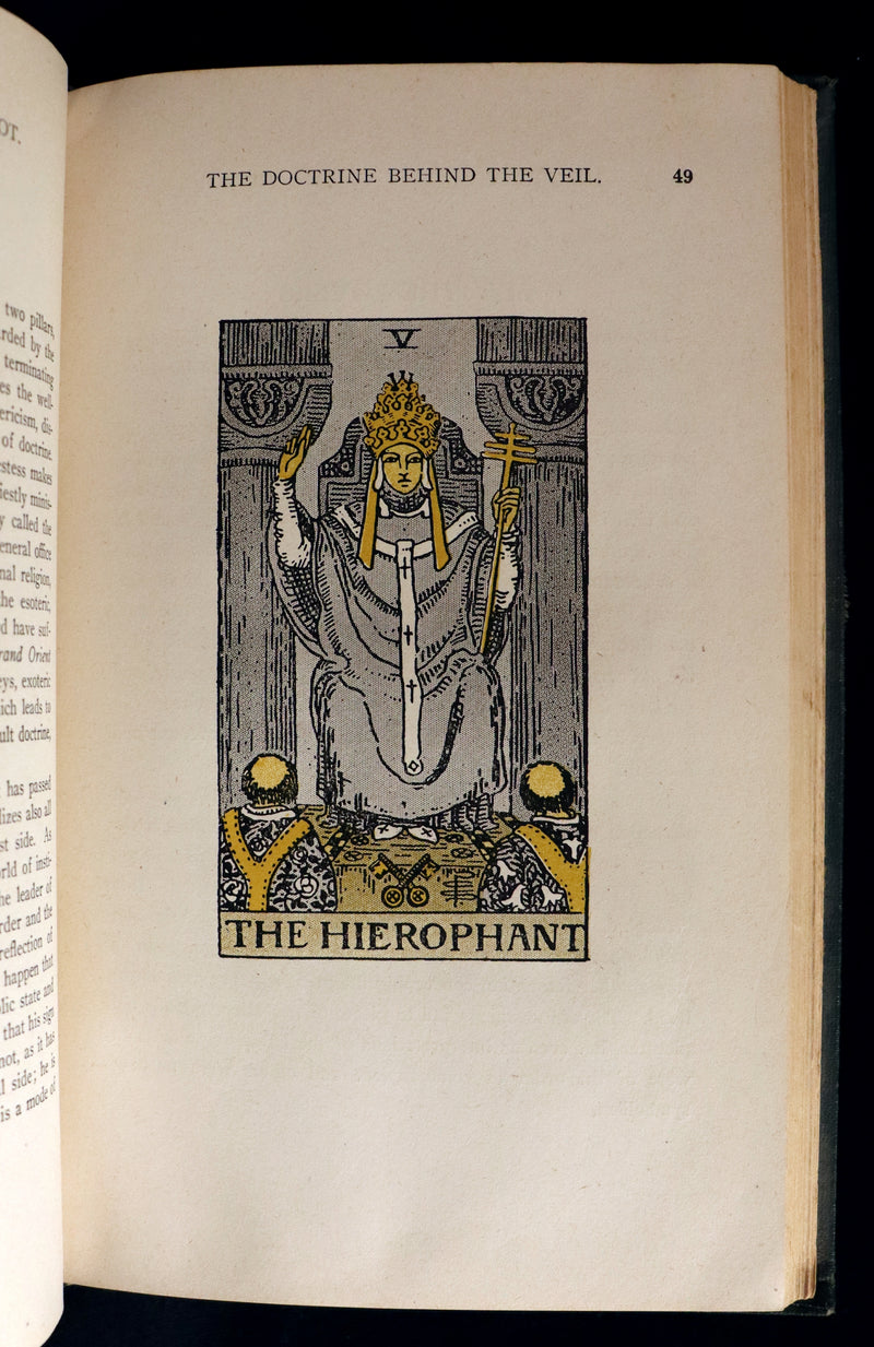 1918 Scarce Color Edition - The Illustrated KEY to the TAROT, The Veil of Divination by de Laurence.