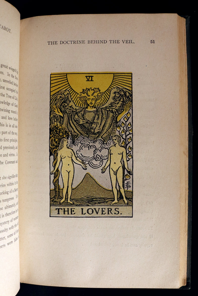 1918 Scarce Color Edition - The Illustrated KEY to the TAROT, The Veil of Divination by de Laurence.