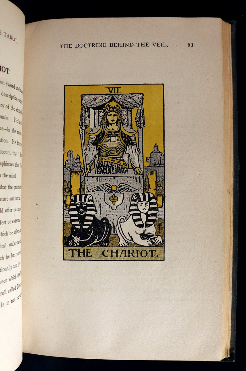 1918 Scarce Color Edition - The Illustrated KEY to the TAROT, The Veil of Divination by de Laurence.