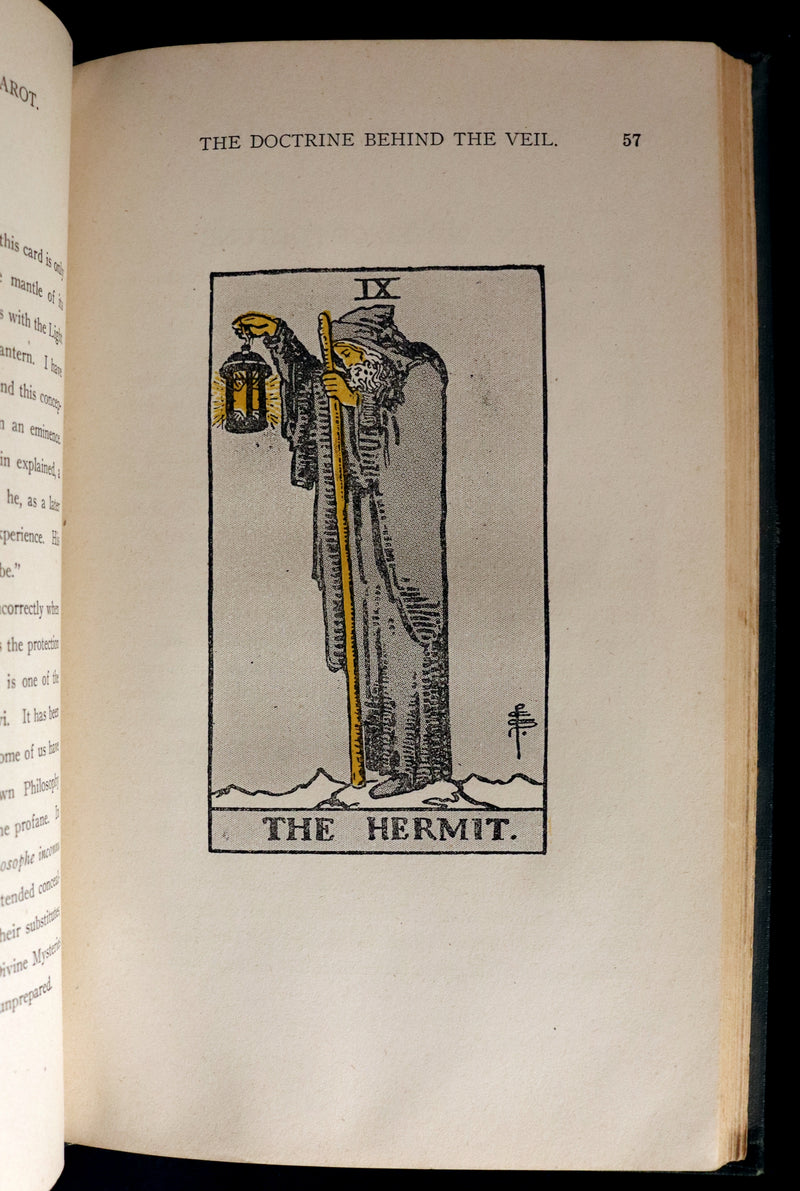 1918 Scarce Color Edition - The Illustrated KEY to the TAROT, The Veil of Divination by de Laurence.