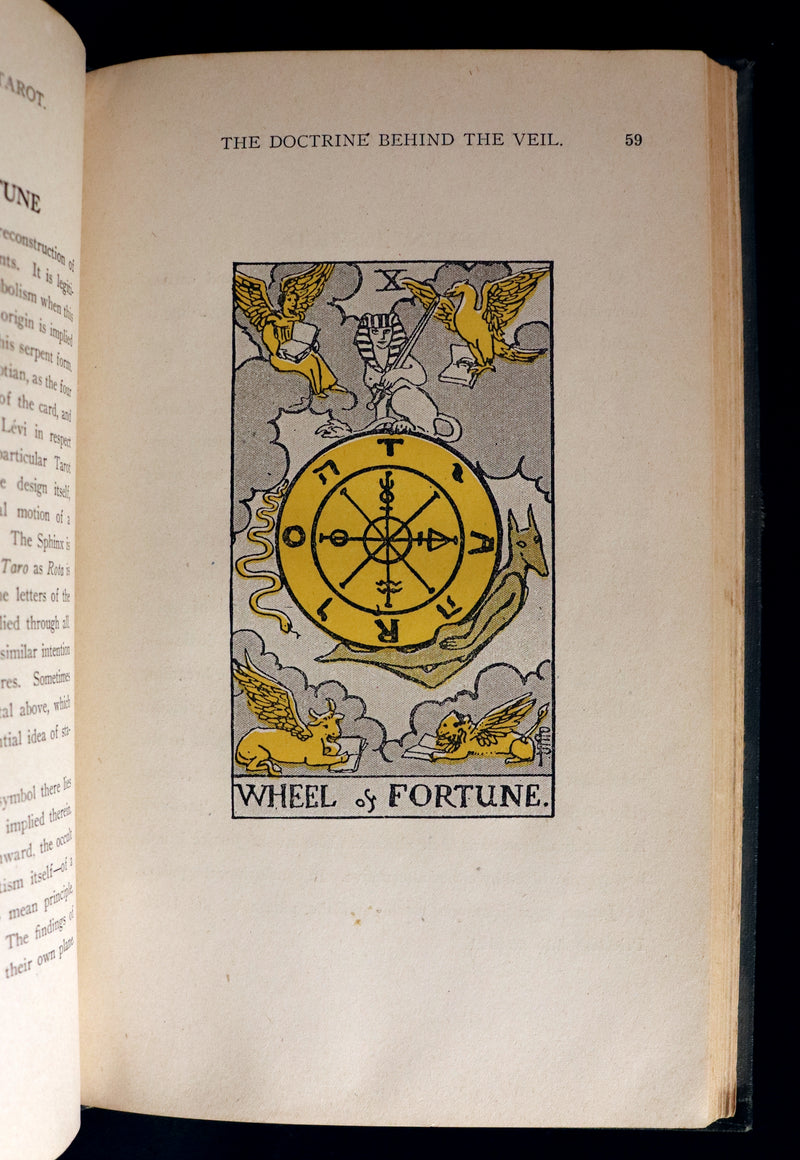 1918 Scarce Color Edition - The Illustrated KEY to the TAROT, The Veil of Divination by de Laurence.