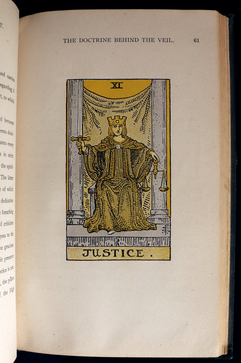 1918 Scarce Color Edition - The Illustrated KEY to the TAROT, The Veil of Divination by de Laurence.