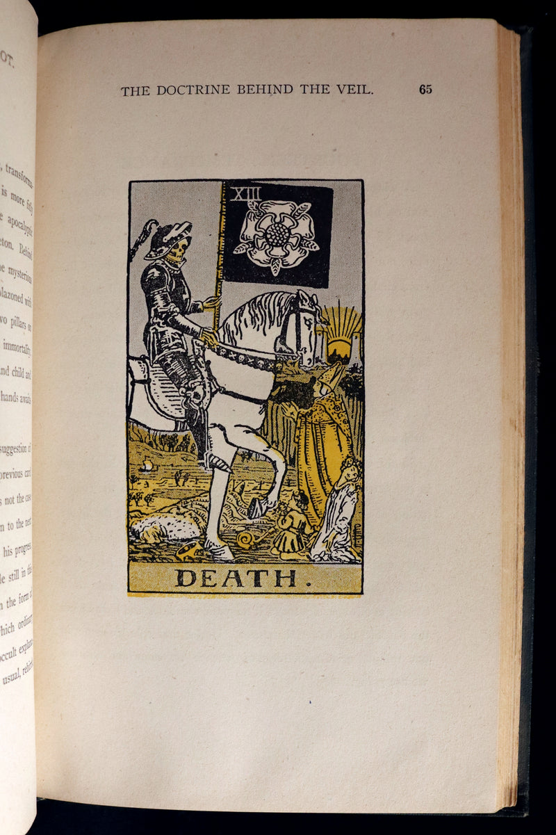 1918 Scarce Color Edition - The Illustrated KEY to the TAROT, The Veil of Divination by de Laurence.
