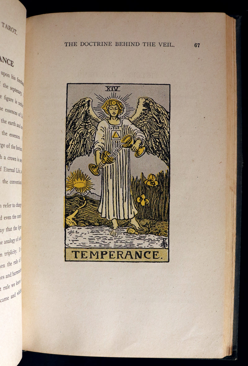 1918 Scarce Color Edition - The Illustrated KEY to the TAROT, The Veil of Divination by de Laurence.