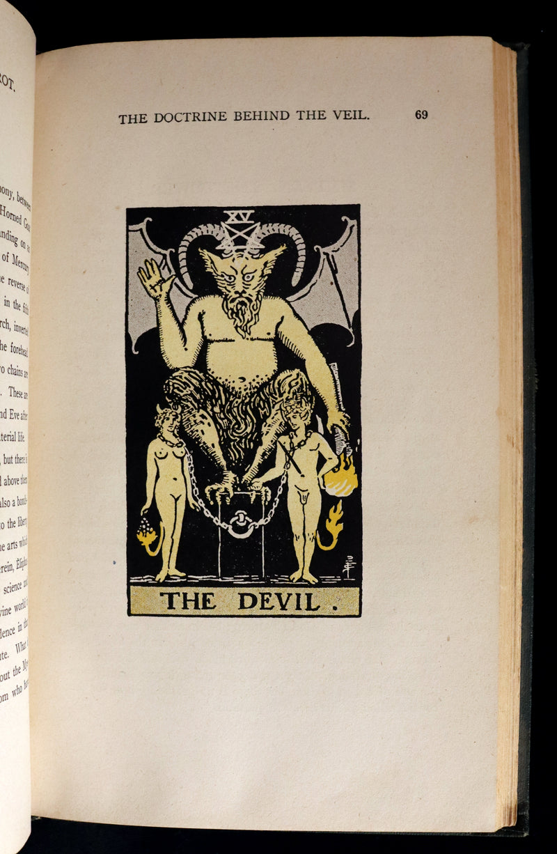 1918 Scarce Color Edition - The Illustrated KEY to the TAROT, The Veil of Divination by de Laurence.