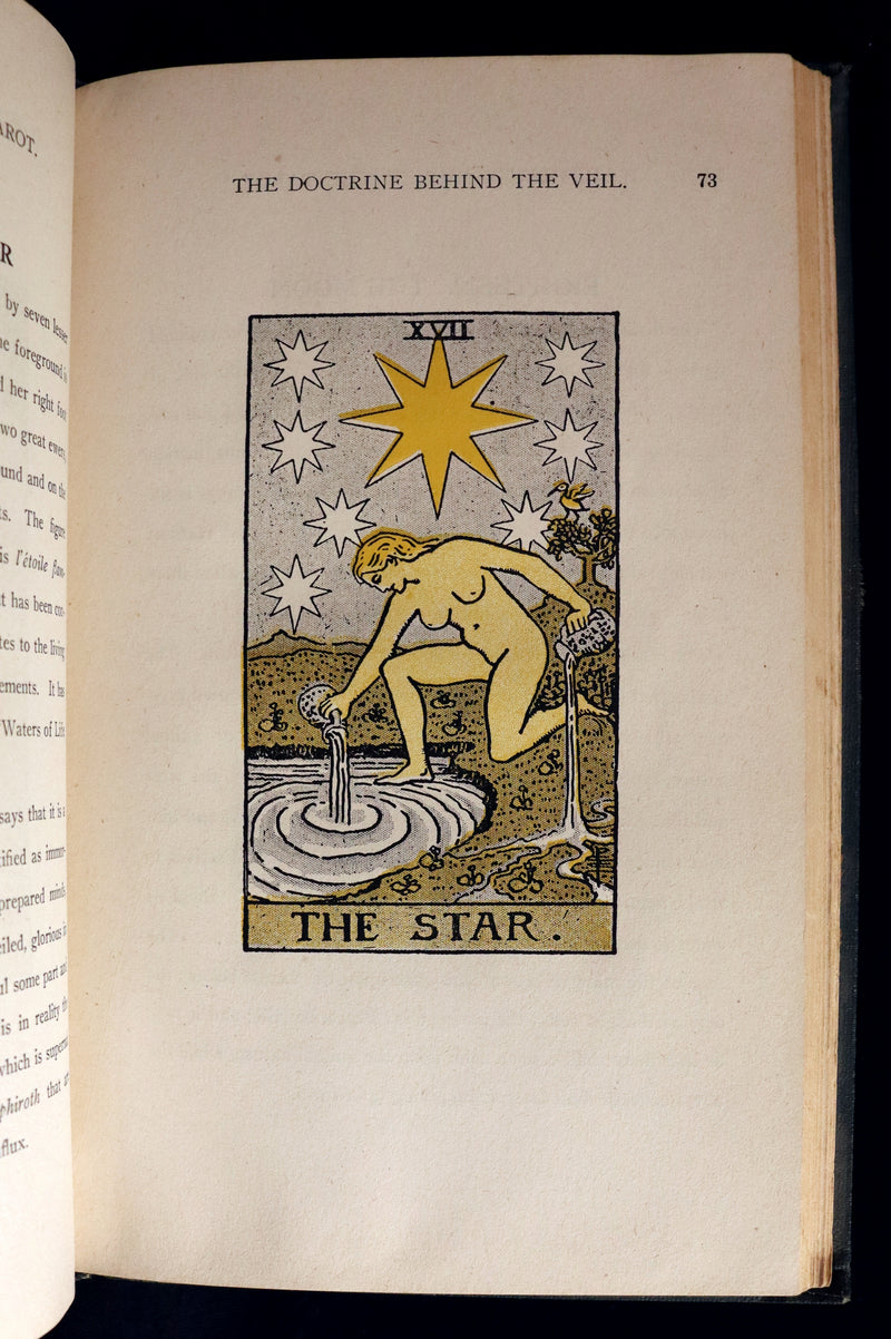 1918 Scarce Color Edition - The Illustrated KEY to the TAROT, The Veil of Divination by de Laurence.