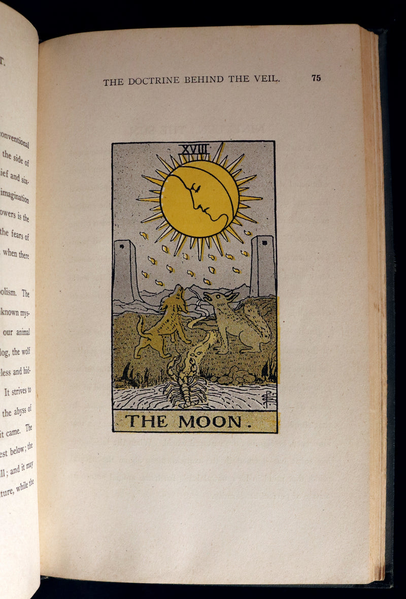 1918 Scarce Color Edition - The Illustrated KEY to the TAROT, The Veil of Divination by de Laurence.